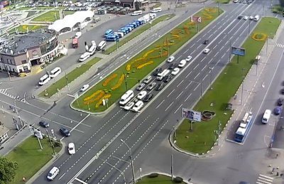 Moscow webcam, Volgogradsky Prospekt - Kuzminki metro station in real time