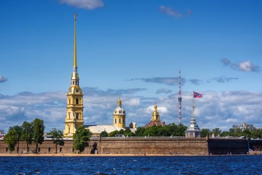 Webcam Peter and Paul Fortress, St. Petersburg in real time